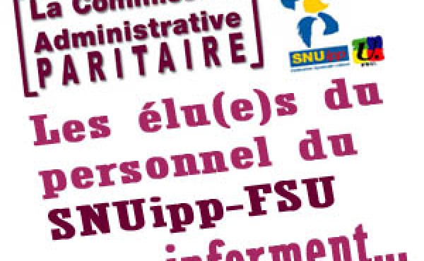 Les coordonnées des élus du SNUipp FSU Aisne en CAPD