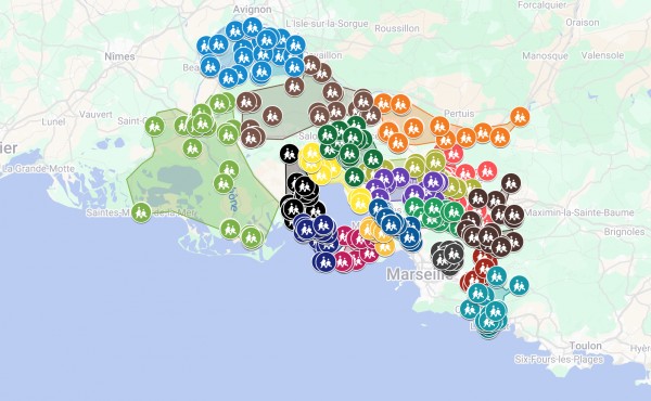 Cartes interactives du mouvement