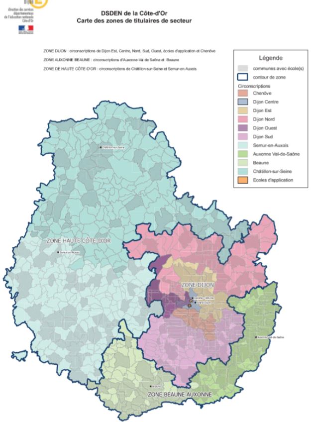 Les 3 Zones TRS Avec Circonscriptions - SNUipp-FSU